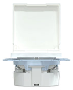 Mert MEG 2310-0325 SCHUKO-Steckdose BRS m.Klappdeckel StK aktivweiß glänz. Sys.M