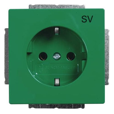 BJ 20 EUC-13-82-101 SCHUKO Steckdosen-Einsatz gn RAL6032 solo
