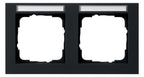 GIRA 109209 Abdeckrahmen 2fach waager. BSF E2 Schwarz matt