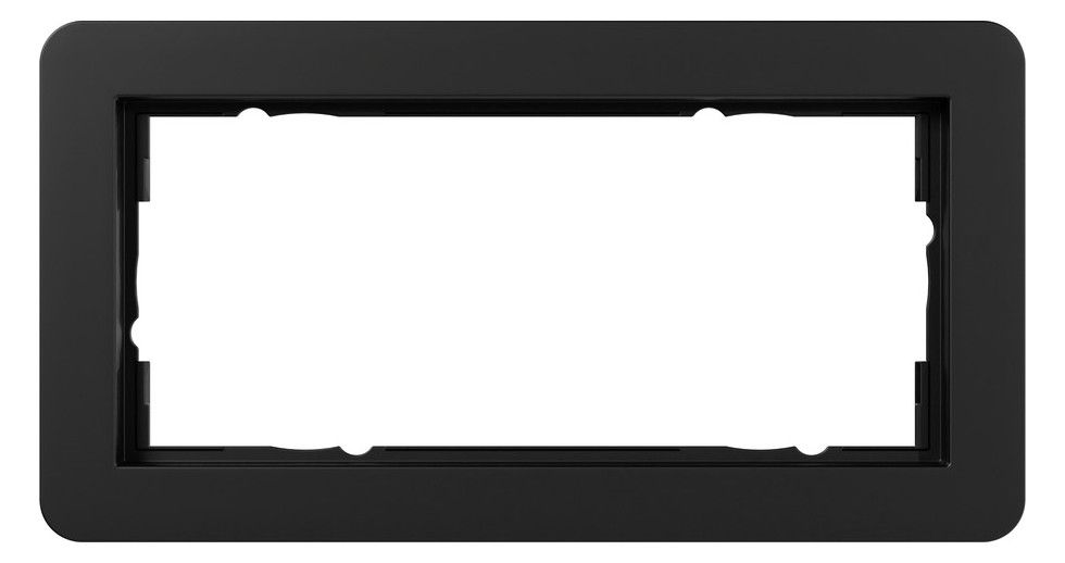 GIRA 1002153 Abdeckrahmen 2f o.M.Gira E1 Schwarz m