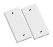 ELDAT RTS23-ACC-02-02P2 Wippe AUF/ZU 2x Format 55 weiß für Wandsender RTS23