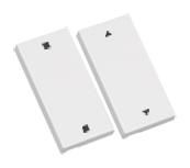 ELDAT RTS23-ACC-03-02P2 Wippe AUF/ZU + STOPP Format 55 weiß f.Wandsender RTS23