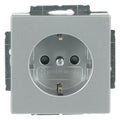 BJ 2300 EUCB-83 SCHUKO Steckdosen Einsatz alusilber future linear