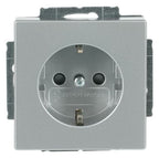 BJ 2300 EUCB-83 SCHUKO Steckdosen Einsatz alusilber future linear