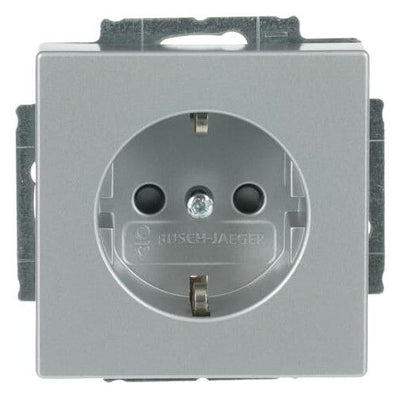 BJ 2300 EUCB-83 SCHUKO Steckdosen Einsatz alusilber future linear