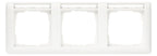 GIRA 109327 Abdeckrahmen 3fach waager. BSF Standard 55 Reinweiß seidenmatt