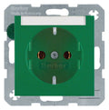 Berker 47501903 Steckdose SCHUKO m.B-feld S.1/B.3/B.7 grün matt