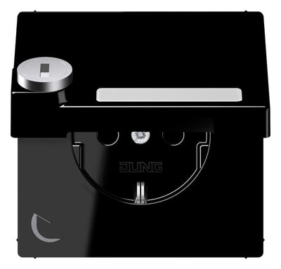 Jung LS 1520 NAKLSL SW SCHUKO-Steckdose 16A 250V Berührungs.- schutz Klappd.SF