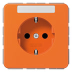 Jung CD1520BFNAO SCHUKO Steckdose Schriftfeld bruchsicher orange