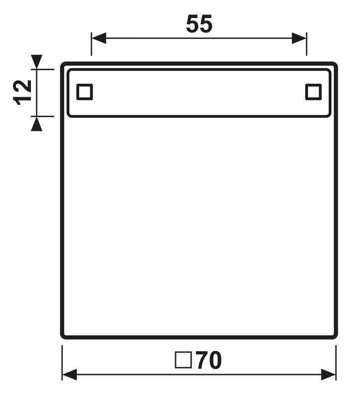 Jung AL2990NA Wippe Schriftfeld LS Aluminium
