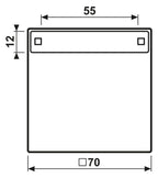 Jung AL2990NA Wippe Schriftfeld LS Aluminium