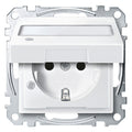 Mert MEG 2313-0419 SCHUKO-Steckdose BRS Klappd. Ko.+Schriftf. StK polarweiß S.M