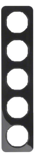 Berker 10152145 Rahmen 5fach R.1 schwarz glänzend