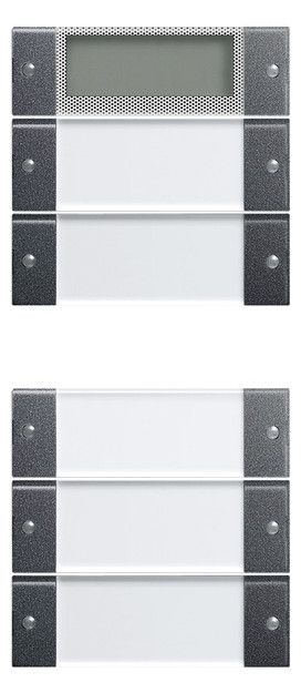 GIRA 214528 Wippenset 5fach Plus (2+3) BSF System 55 Klar/Anthrazit