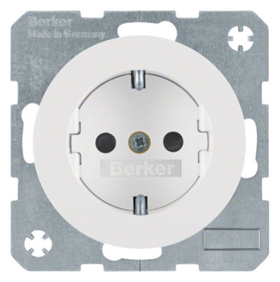 Berker 41232089 Steckdose SCHUKO m.erh.BS R.1/R.3 polarweiß glänzend