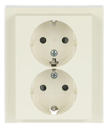 BJ 202 EUJB-82 SCHUKO® Doppelsteckdose volle Abdeckung EBS