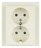 BJ 202 EUJB-82 SCHUKO® Doppelsteckdose volle Abdeckung EBS