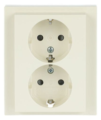 BJ 202 EUJB-82 SCHUKO® Doppelsteckdose volle Abdeckung EBS