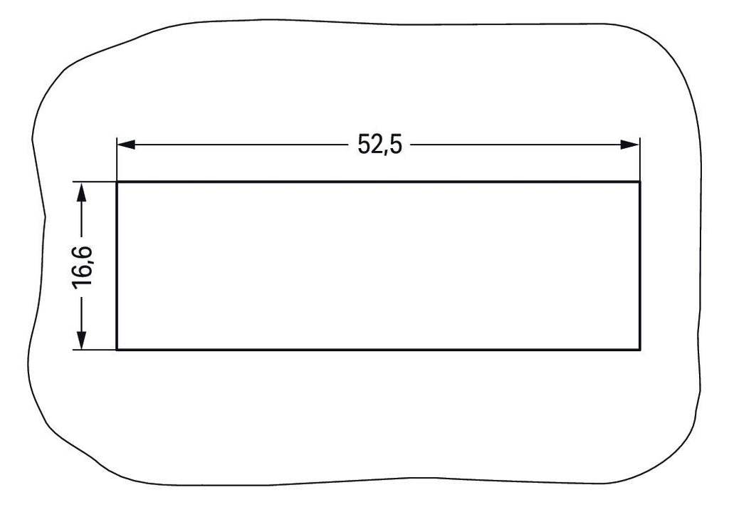 WAGO 770-320 Snap-In-Rahmen,5-polig,1,0 … 3,0mm, schwarz