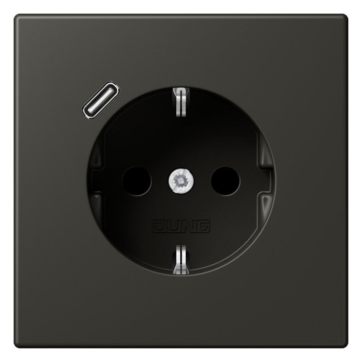 Jung LC1520-18C259 SCHUKO-Steckd.m.USB Typ C LC4320R