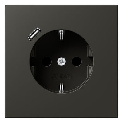 Jung LC1520-18C259 SCHUKO-Steckd.m.USB Typ C LC4320R