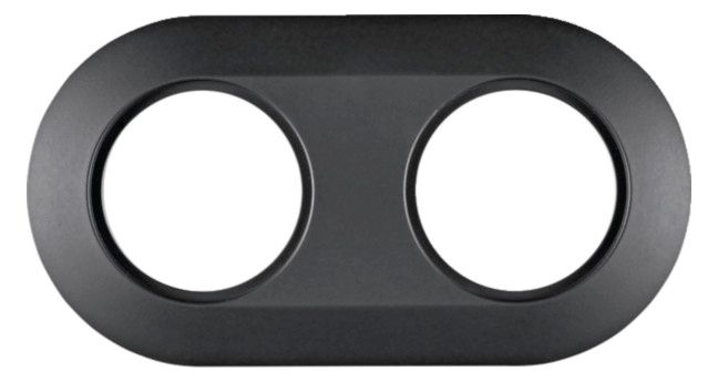 Berker MAN0100317 Rahmen 2fach Serie 1930 softtouch schwarz