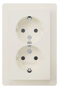 Berker 47596089 Doppelsteckdose SCHUKO Abdeckpl.erh.BS Berker Q.1 pws samt