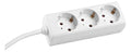 Bachmann 387.271S SELLY 3xSchuko weiß Strom 3m