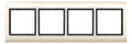 Mert 400444 AQUADESIGN-Rahmen 4fach weiß