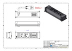 Bachmann 317.101 POWER FRAME 2xSchuko 2xCat5e kurz