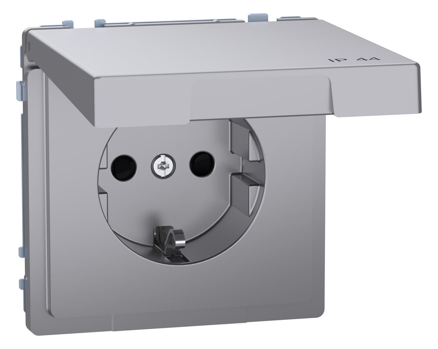 Mert MEG 2314-6036 SCHUKO-Steckdose m.Klappdeckel IP44 BRS StK Edelstahl