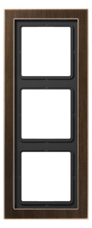 Jung MED2983AT Rahmen 3fach LS/FD-design Messing antik