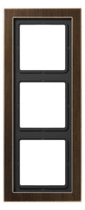 Jung MED2983AT Rahmen 3fach LS/FD-design Messing antik