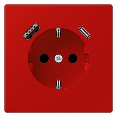 Jung LC1520-15CA227 SCHUKO-Steckd.m.USB Typ AC LC32090