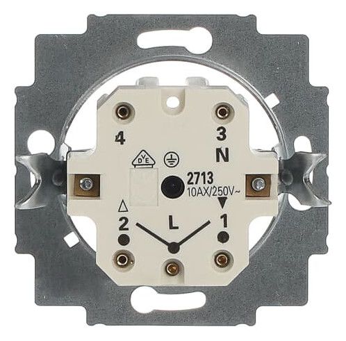 BJ 2713U Jalousieschalter m.Drehgriff 1P+N+E