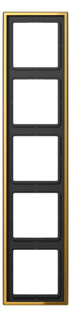 Jung GO2985 Rahmen 5fach LS/FD-design goldfarben