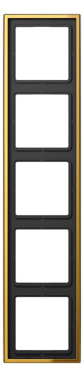 Jung GO2985 Rahmen 5fach LS/FD-design goldfarben