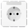 Jung CD1520NNAWW SCHUKO Steckdose o.Kralle Schriftfeld alpinweiß