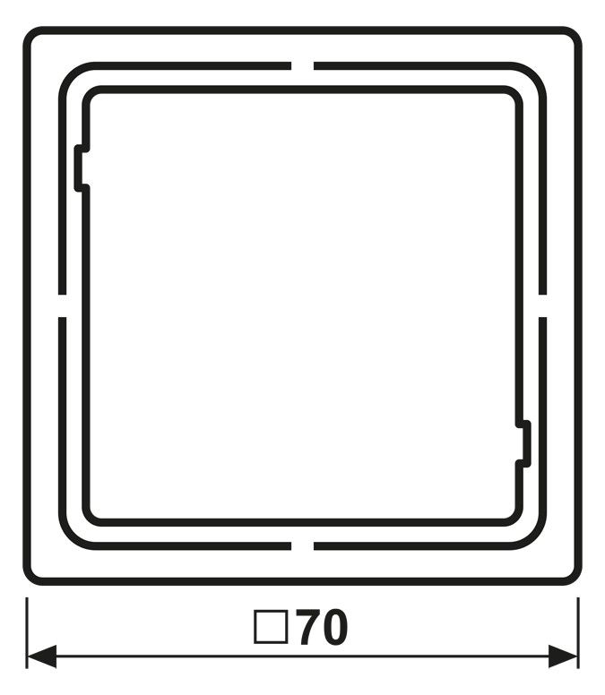 Jung FD981Z Zwischenrahmen zur Montage von LS-Geräten in FD-design