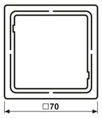 Jung FD981Z Zwischenrahmen zur Montage von LS-Geräten in FD-design