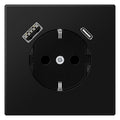Jung LS1520-15CASWM SCHUKOsteckdose m.USB Typ AC