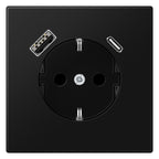 Jung LS1520-15CASWM SCHUKOsteckdose m.USB Typ AC