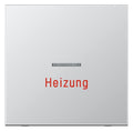Jung AL2990H Wippe Heizung Notschalter m.Lichtleiter LS Aluminium