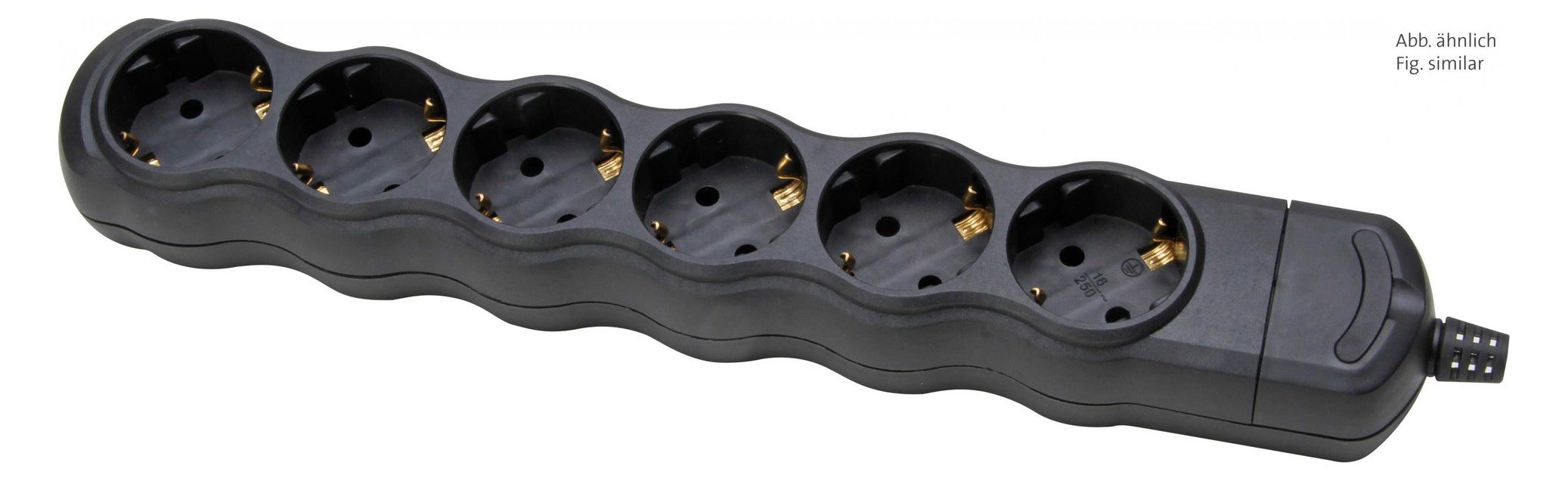 Kopp 129405003 Schuko Steckdosenleiste 6f wiederanschließbar o.Zultg