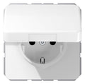 Jung CD1521BFKLWW SCHUKO Steckd.m.Klappd