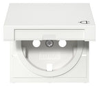 GIRA 492203 Abdeckung SCHUKO-Steckdose Klappdeckel System 55 Reinweiß glänzend