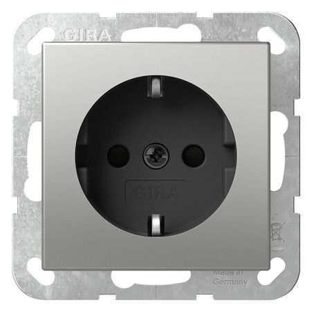 GIRA 4180600 SCHUKO-Steckdose SRK System 55 Edelstahl