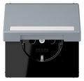Jung LC1520BFNAKL257 SCHUKO-Steckd.KI m. Klappdeckel m.S
