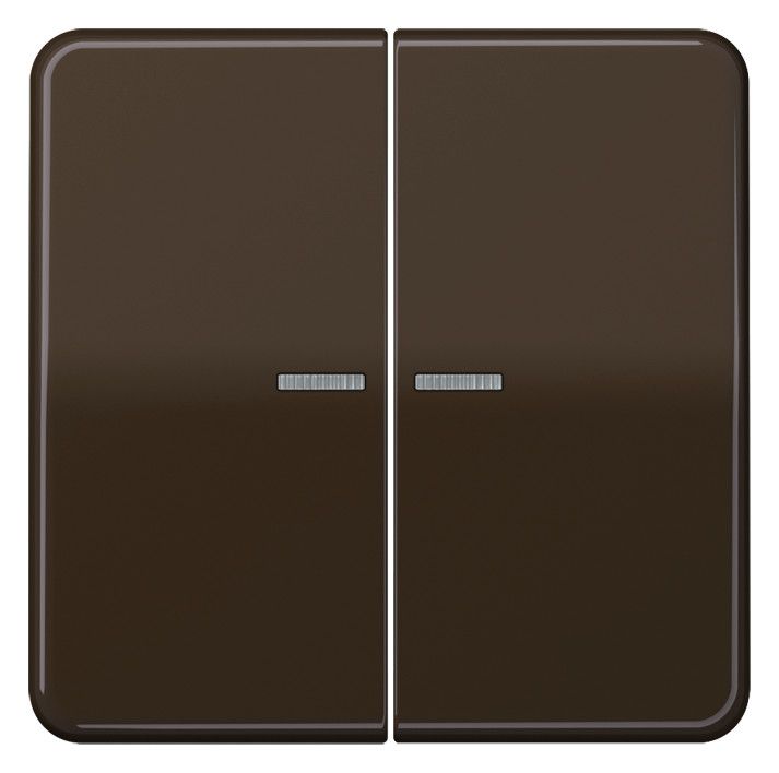 Jung CD595KO5BFBR Wippe Serienschalter m.Lichtleiter bruchsicher braun