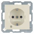 Berker 41108982 Steckdose SCHUKO+LED Kontroll B-feld+erh.BS S.1 weiß glänz.